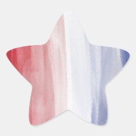 Adesivo Estrela Stripe Azul Branco Vermelho
