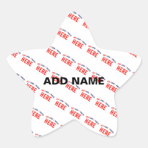ADESIVO ESTRELA STYLISH MODERN CUSTOMIZABLE WHITE VERIFIED BRANDED