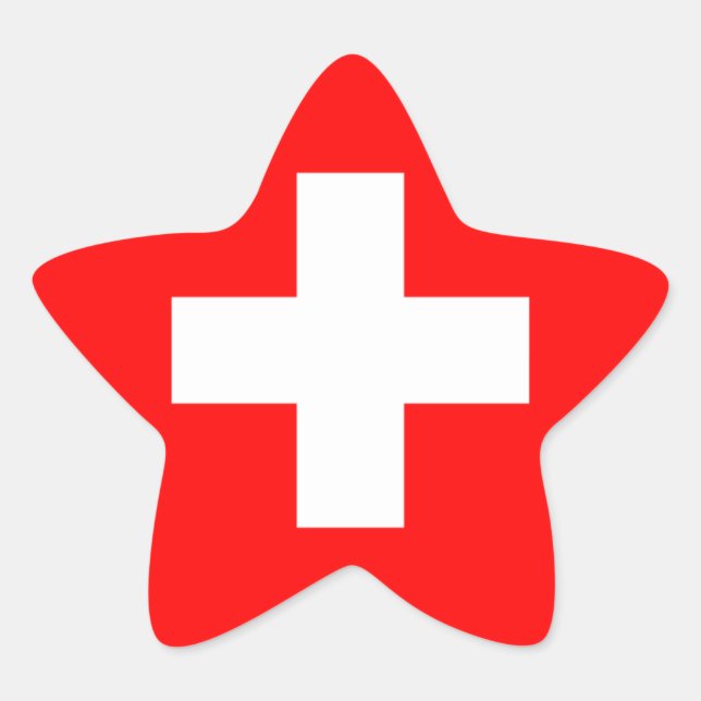 Adesivo Estrela Suiça Nacional (Frente)