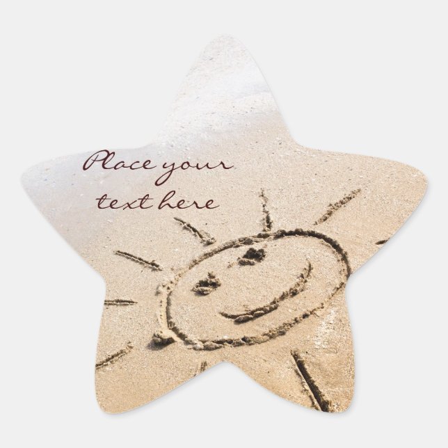Adesivo Estrela Sun Na Praia (Frente)