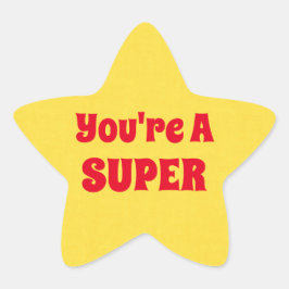 Adesivo Estrela Super Star Sticker