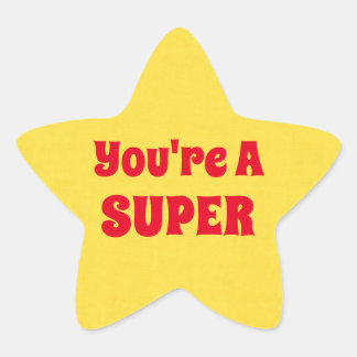 Adesivo Estrela Super Star Sticker