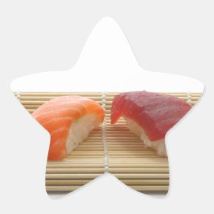 Adesivo Estrela Sushi Japonês Delicioso Comida Asiática Gostoso