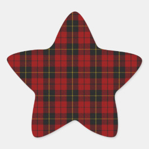 Adesivo Estrela Tartan do Scottish do clã de Wallace