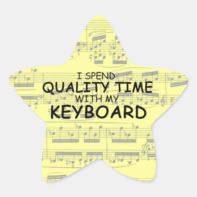 Adesivo Estrela Teclado de ecrã de tempo de qualidade (Frente)