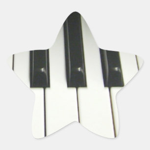 Adesivo Estrela Teclado de piano