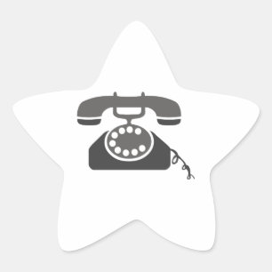 Adesivo Estrela Telefone giratório