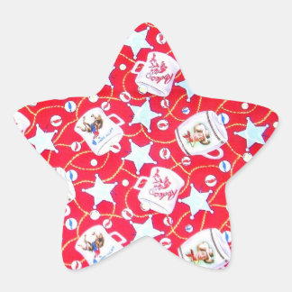 Adesivo Estrela Tema Ocidental - Vinhetas De Cowboys Retro