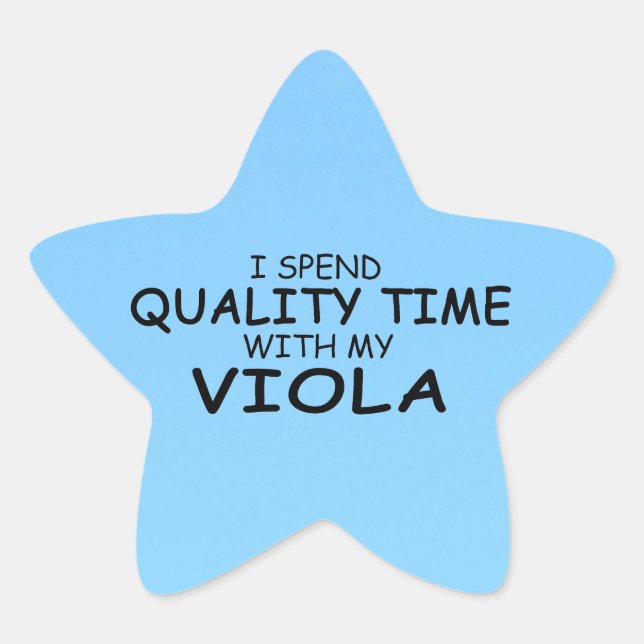 Adesivo Estrela Tempo de Qualidade Viola Star Sticker (Frente)