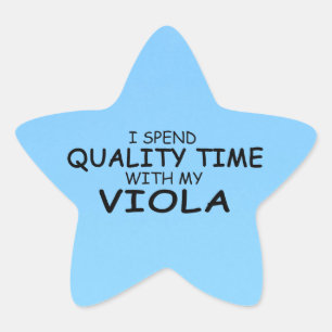 Adesivo Estrela Tempo de Qualidade Viola Star Sticker
