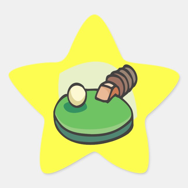 Adesivo Estrela Tênis mesa (Frente)