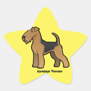 Adesivo Estrela terrier do airedale