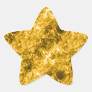 Adesivo Estrela Textura amarrada amarela