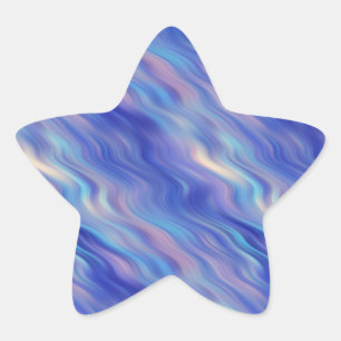 Adesivo Estrela Textura Azul de Glória