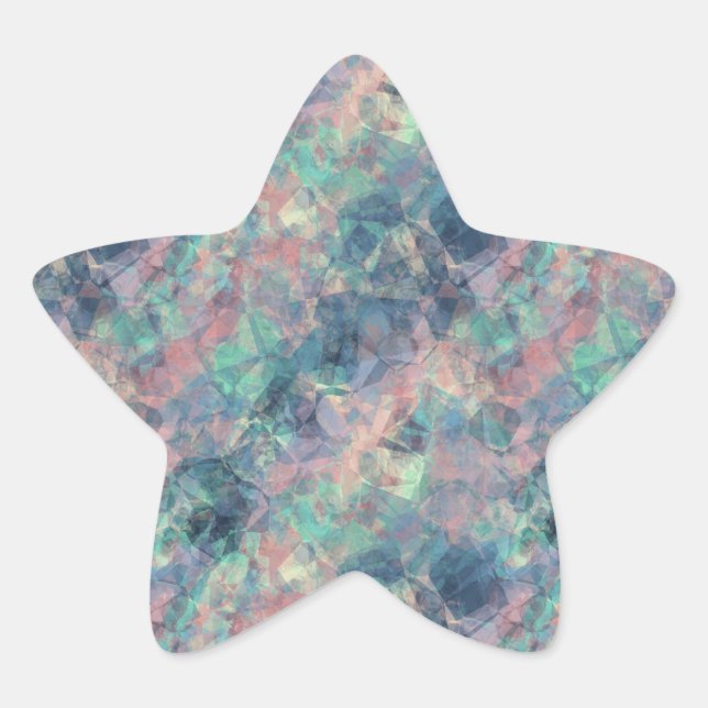 Adesivo Estrela Textura Azul Solar Cruzada (Frente)