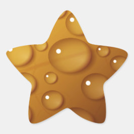 Adesivo Estrela Textura de queda de água laranja