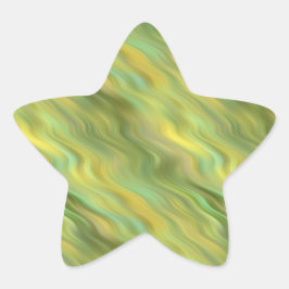 Adesivo Estrela Textura ondulada amarela de girassol