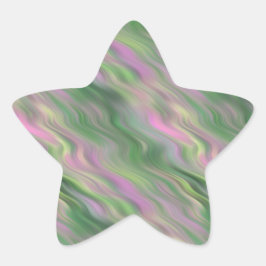 Adesivo Estrela Textura ondulada rosa de chicote