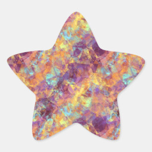 Adesivo Estrela Textura reticulada com ameixa