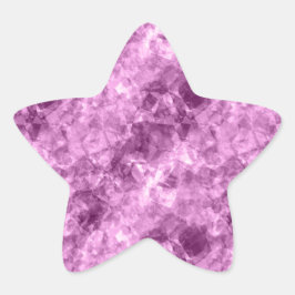 Adesivo Estrela Textura Rosa Escuro Crumplada