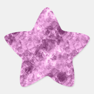 Adesivo Estrela Textura Rosa Escuro Crumplada