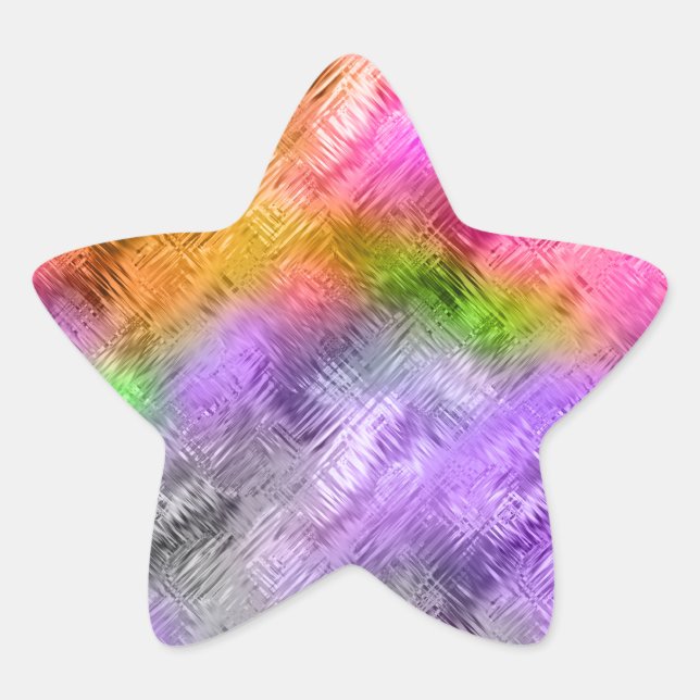 Adesivo Estrela Textura Roxa Glassy Ametrine (Frente)