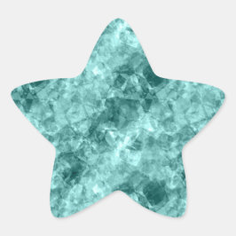 Adesivo Estrela Textura Teal Crumplada