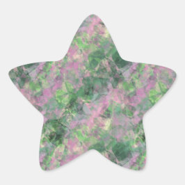 Adesivo Estrela Textura verde Primavera amassada