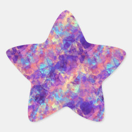 Adesivo Estrela Textura violeta amassada