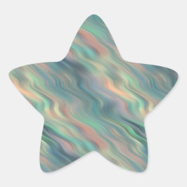 Adesivo Estrela Textura Wavy Iris Azul