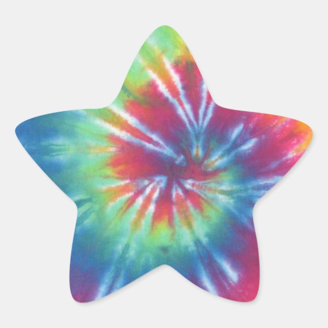 Adesivo Estrela Tie Dye One (Frente)