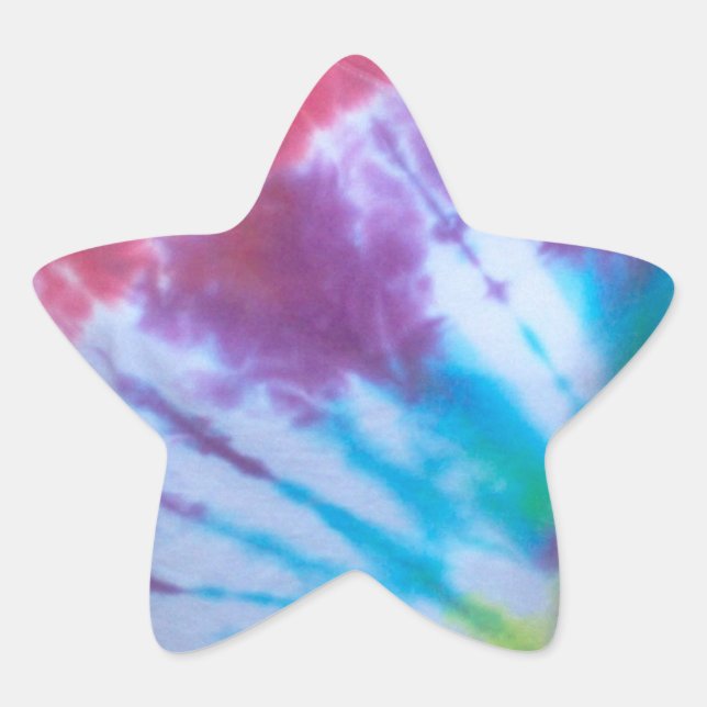 Adesivo Estrela Tie Dye Star Stickers (Frente)