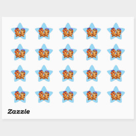 Adesivo Estrela Title star shaped sticker sheet for teacher gradin