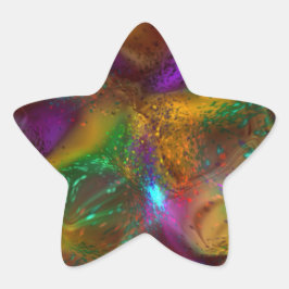 Adesivo Estrela Todos os Abstrato de brilho