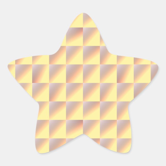 Adesivo Estrela Tone-on-tone Squares. (Frente)