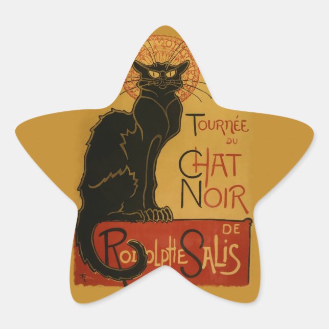 Adesivo Estrela Tournee de Chat Noir Black Cat (Frente)