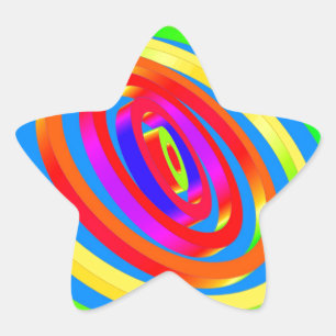 Adesivo Estrela Trabalho de arte abstrato
