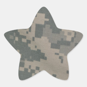 Adesivo Estrela Tropas de Camuflagem de Padrão Acu Arte Digital Pa