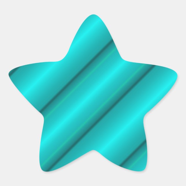 Adesivo Estrela Tubos abstrato em Teal (Frente)