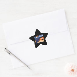 Adesivo Estrela Tucano Colorido com Mensagem Positiva