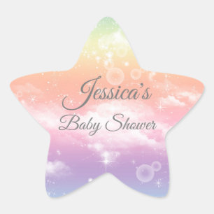 Adesivo Estrela Twinkle Twinkle - Pequena Chá de fraldas de Estrel