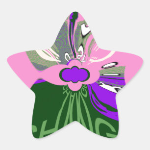 Adesivo Estrela U.A. - Seminário de mudança cor-de-rosa Inspiracio