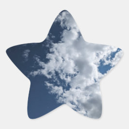 Adesivo Estrela Um lado de nuvens