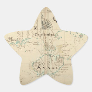 Adesivo Estrela Um Mapa Pirata Autêntico 1690