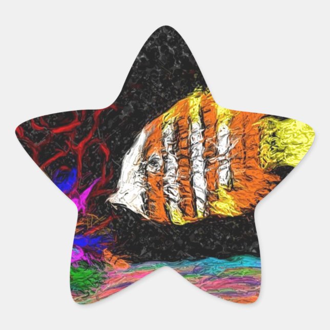 Adesivo Estrela Um Peixe De Muitos (Frente)