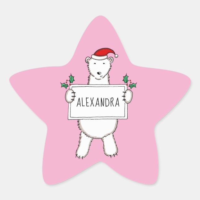 Adesivo Estrela Urso Polar (Frente)