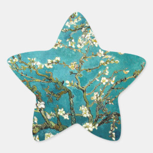 Adesivo Estrela Van Gogh Almond Blossoms Impressionismo Clássico