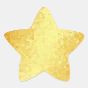 Adesivo Estrela Vazio de Dourado aspecto de glamour