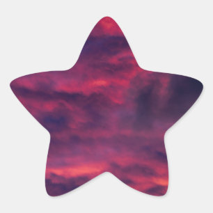 Adesivo Estrela vermelho de agosto