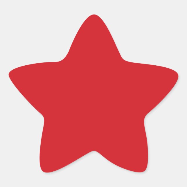 Adesivo Estrela Vermelho puro (Frente)